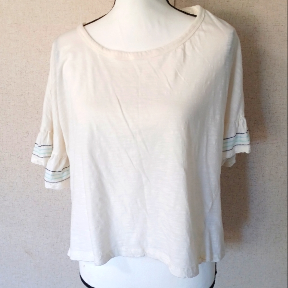 French Laundry Crop Shirt Size Large